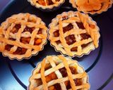 A picture of step 8 of Mini Apple & Pear Pie, Eggless.