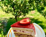 Pas rețetă Tort cu jeleu de căpșuni 🍓 8 fotografie