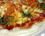 Foto del paso 5 de la receta: Pizza individual de perejil y zanahoria 🍕☘️🥕
