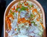 A picture of step 1 of Spicy Schezwan Noodles.