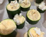 A picture of step 5 of Stuffed Zucchini with Cheese and Potato.