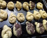 A picture of step 2 of Italian garlic knots.