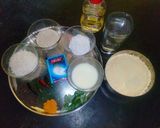 A picture of step 1 of Khaman Dhokla.