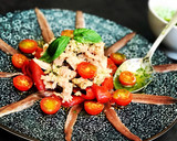 Foto del paso 2 de la receta: Ensalada de verano con aceite de albahaca 🌿