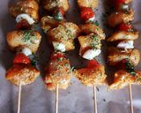 Une image de l'étape 4 de Brochettes de poulet marinés au curry cuisson cocotte magimix ou cuisson woodfire.