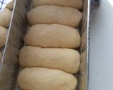 Foto langkah ke 3 dari resep Roti Sobek Lembut No telur bisa pakai hand mixer spiral.