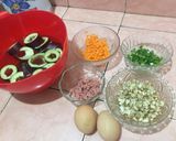 Foto langkah ke 1 dari resep Terong isi sayur.