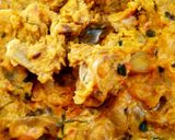 A picture of step 2 of Mushroom masala snack.