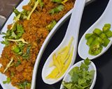 A picture of step 5 of Mutton Qeema karahi😋😋.