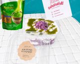Foto langkah ke 8 dari resep Indomilk Kental Manis Creamy Matcha Ube Cookies Dessert.