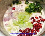 A picture of step 3 of Pomegranate Raita.
