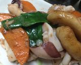 香炒生魷魚與甜不辣的食譜步驟3照片