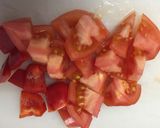 A picture of step 1 of Tomato soup with Japanese Miso.
