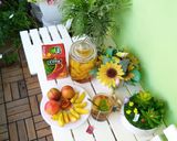 Hình bước làm 5 của món Trà đào