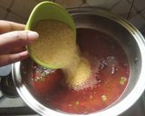 A picture of step 3 of Beetroot Daliya.