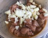 Une image de l'étape 7 de Poulet mariné aux poivrons bicolores.