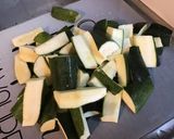 Une image de l'étape 2 de Légumes du jardin sautés au lard.