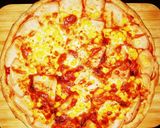 Pas rețetă Pizza cu șuncă și porumb 1 fotografie