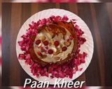 A picture of step 6 of Paan kheer (Saamak rice).