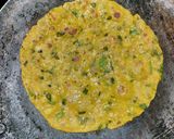 A picture of step 4 of થેપલા.