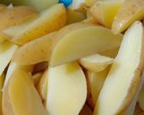 A picture of step 1 of Potato Wedges.