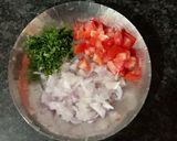 A picture of step 4 of Makhana chat.