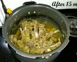 A picture of step 2 of Mutton chaap fry.