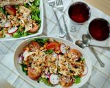 Foto del paso 6 de la receta: Ensalada templada de pollo sazonado con cacahuetes a la miel