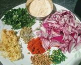 A picture of step 2 of Moong Dal fritters/ Mangodi.