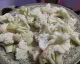 A picture of step 1 of Malai Gobhi.