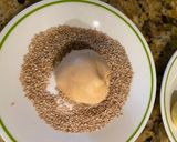 A picture of step 3 of Vietnamese Sesame Rice Balls (Bánh Cam).