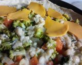 Foto del paso 6 de la receta: Tarta de verduras al vapor y queso cheddar 🥦🥕🧀