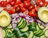 A picture of step 1 of Italian salad.