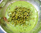 A picture of step 9 of Hara Chana sabji.