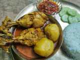 বাটা মশলা দিয়ে মুরগির মাংস(baata masala diye murgir mangsho recipe in Bengali)
