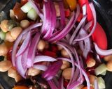 A picture of step 2 of Mediterranean-Inspired Chickpea Salad.