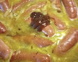 A picture of step 3 of Curry Sausages.
