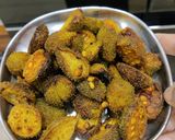 खेखसा फ्राई सब्जी रेसिपी चरण 3 फोटो