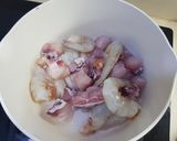 รูปขั้นตอนการทำที่ 1 ของ ลาบกุ้ง ปลา