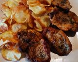 Lecsós szűzérme burgonyacsipsszel recept fázis 6 fotója
