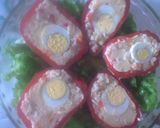 Foto del paso 6 de la receta: Morrones rellenos de arroz y queso