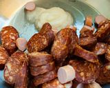 Virslis - kolbászos tarhonya recept fázis 1 fotója