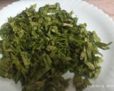 A picture of step 1 of Open spinach corn paneer sandwich.