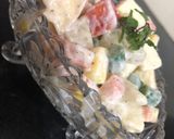 A picture of step 3 of Russian salad.