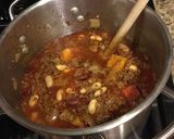 A picture of step 6 of Nick’s Beef & Beer Chili.