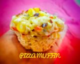 A picture of step 1 of Eggless Pizza Muffins.