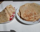 A picture of step 3 of Nigerian shawarma wraps.