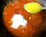 A picture of step 2 of Shahjahani Meetha (Tomato Halwa - Hyderabadi style).