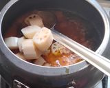 A picture of step 4 of Lotus stem gravy😋😋💐.