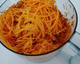 A picture of step 1 of Carrot cookpad logo cake.